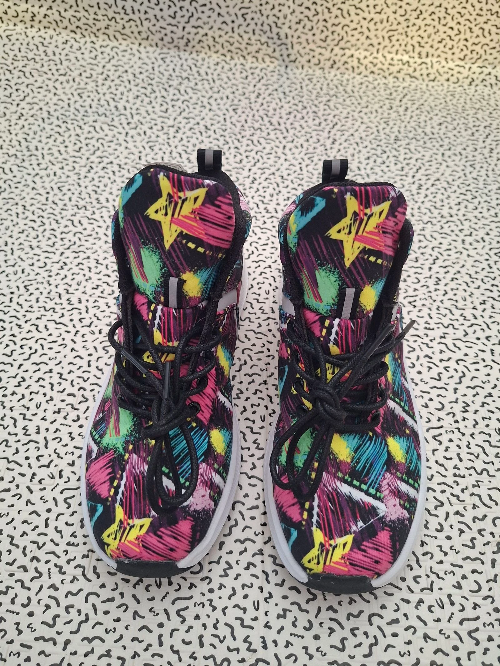 Zapatillas altas multicolor para mujer – Talla 37 – Nuevas – Estilo streetwear / deportivo – photo 3